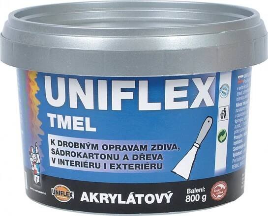 Barvy a laky Hostivař Uniflex akrylátový tmel 800 g od 98 Kč