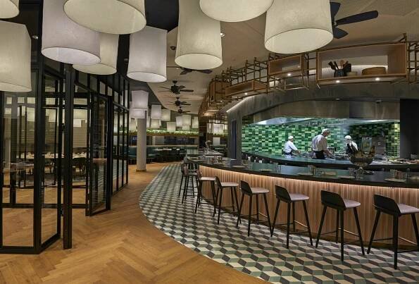 Hotel Hyatt Regency Amsterdam Exteriér fotografie Interior of the restaurant