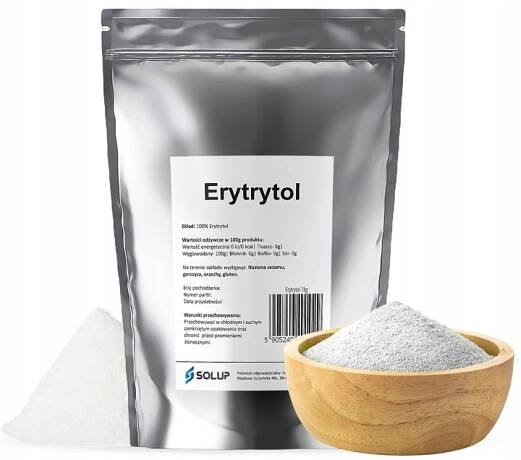 Erythritol Přírodní sladidlo, 0 kalorií Solup Přírodní košík 1 kg