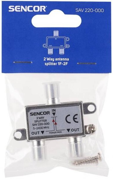 Anténní rozbočovač | SAV 220-000 | Sencor.cz