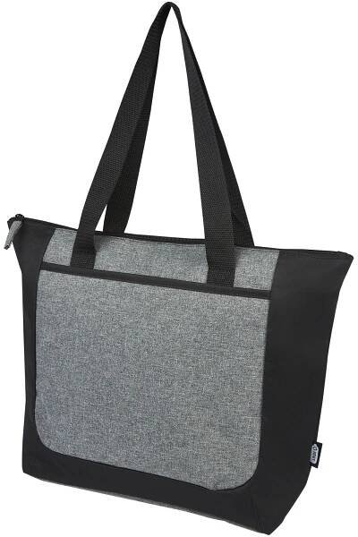 Nákupní taška z recyklovaných materiálů RECLAIM, 15 l - solid black / heather grey