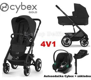 Kočárek Cybex Talos s Lux 4v1 set - Cybex Aton B2 + základna 2025 Barva: Moon Black