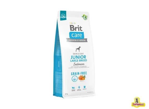 BRIT CARE GRAIN-FREE JUNIOR LARGE BREED SALMON & POTATO 12 KG