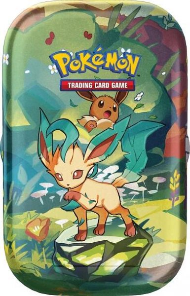 Karetní hra Pokémon TCG: Scarlet & Violet Prismatic Evolutions - Mini Tin: Leafeon