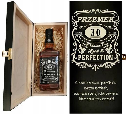 dárek K NAROZENINÁM 18 20 30 40 50 KRABIČKA BOX NA WHISKY JACK DANIELS ...