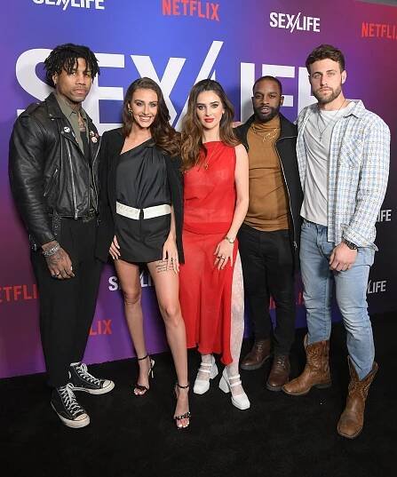 Netflix's "Sex/Life" Season 2 Special Screening at the Roma Theatre at Netflix - EPIC on February 23, 2023 in Los Angeles, California - Dom Gabriel, Chloe Veitch, Ines Camilla Tazi, Mitchell Eason - Sex/Život - Série 2 - Z akcí