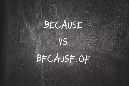 English grammar: ‘because’ vs ‘because of’