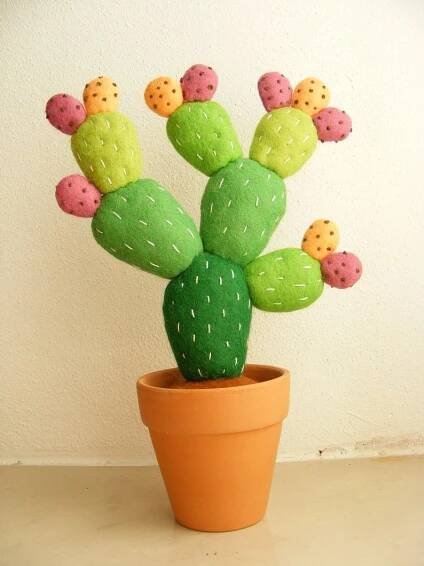 Pin by paola costa on Cucito | Diy sewing pattern, Cactus craft, Easy sewing projects