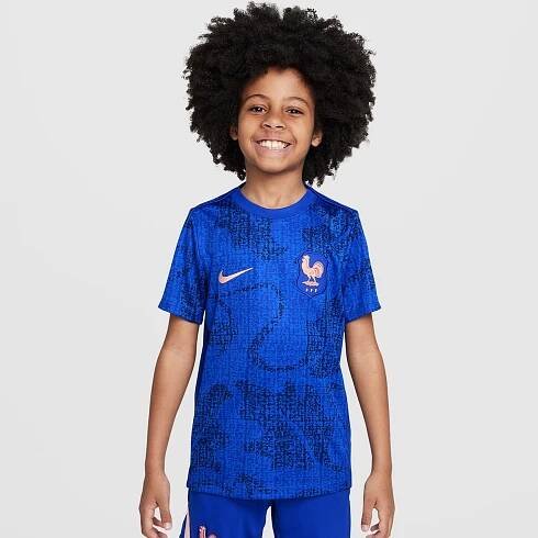 France Nike Pre Match Top - Blue - Kids