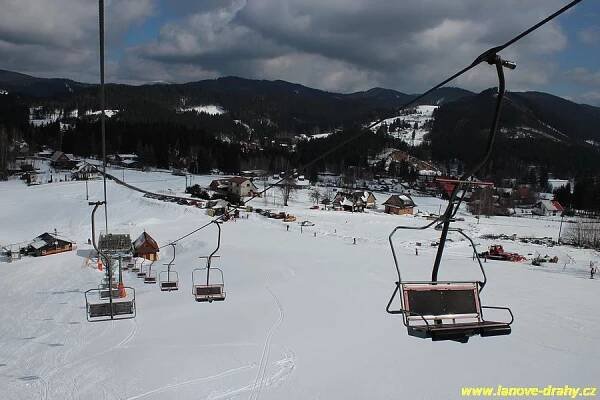 Sedačková lanovka Horní Bečva - Rališka (před rekonstrukcí)