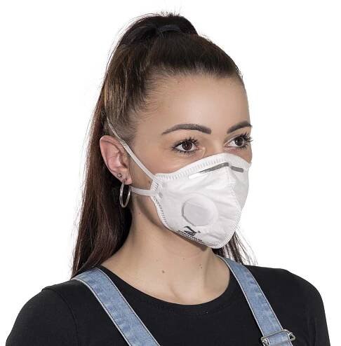 Respirátor FFP3 s filtrem, bílý