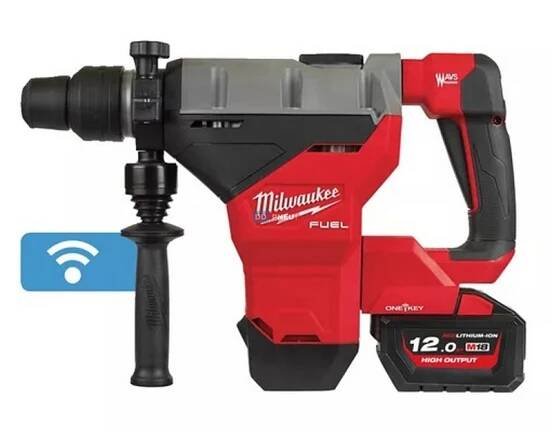 Aku 8 kg SDS-Max vrtací a bourací kladivo M18 FUELTM ONE-KEYTM 18V/1x12,0Ah Milwaukee M18FHM-121C