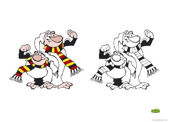 two cartoon characters are dancing together