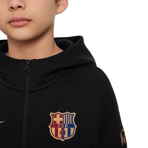 Dětská mikina s kapucí Nike Sportswear FC Barcelona Tech Fleece