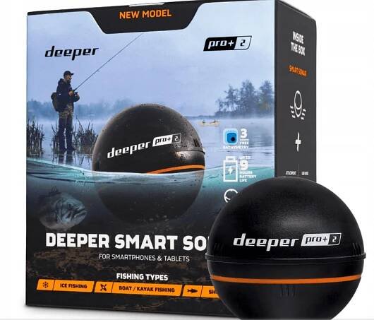 Deeper Smart Sonar PRO+ 2 — Vysoce přesný inteligentní sonar pro rybolov