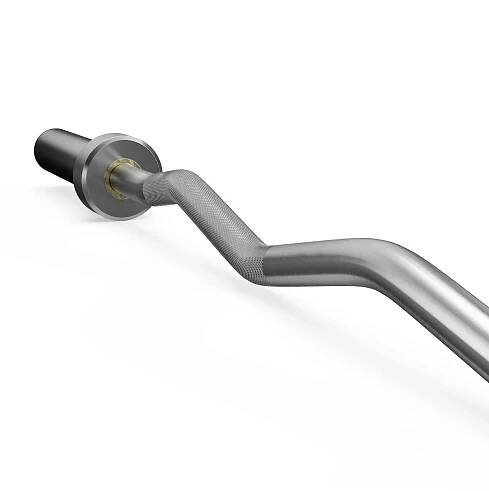 Hantelstangen: SZ Curlstange Hantelstange aus Hartchrom | 180.000 PSI | Bis 330 kg belastbar | 10 Kugellager | 9,5 kg schwer 