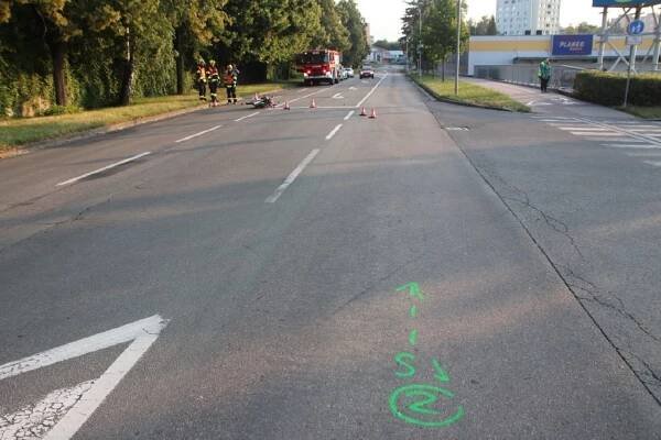 O víkendu se na Kroměřížsku bouralo. Dva zranění motocyklisté v nemocnici