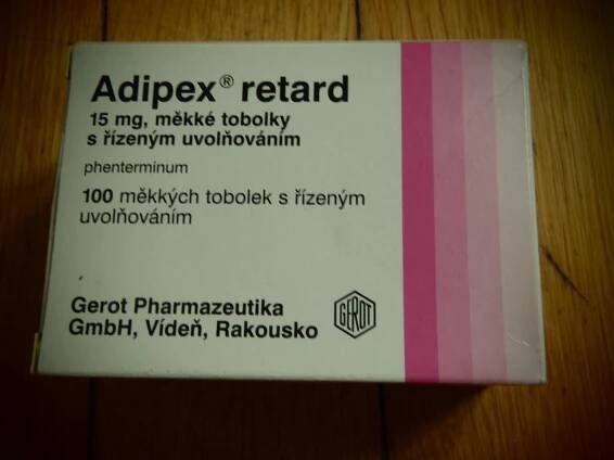 PRÁŠKY NA HUBNUTÍ - ADIPEX RETARD