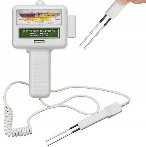 BAZÉNOVÝ MĚŘIČ PH A CHLÓRU TESTER BAZÉN DO BAZÉNU JACUZZI NA BATERIE za 402.00CZK - Allegro