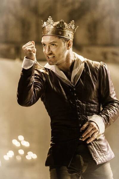 actor raising fist