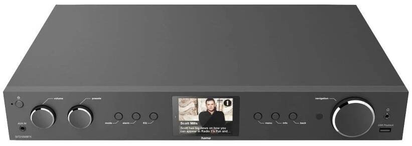 Internetový radiopřijímač s DAB+ Hama DIT2105SBTX černý - rozbaleno - 24 měsíců záruka