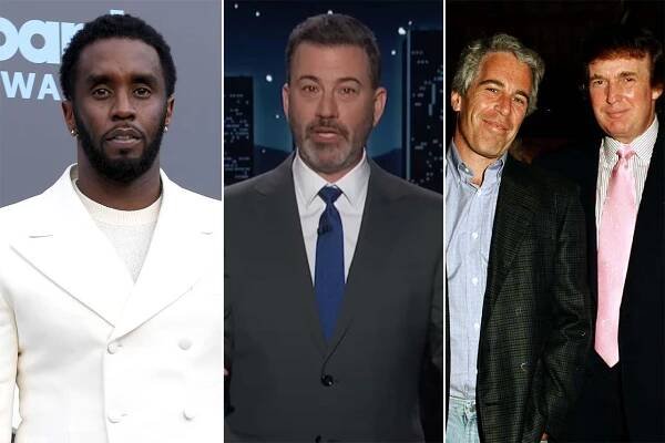 sean combs, jimmy kimmel, jeffrey epstein donald trump