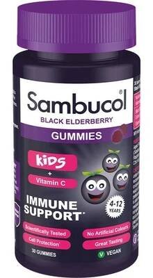 Sambucol Kids Gummies Black Elderberry černý bez 30 gummies