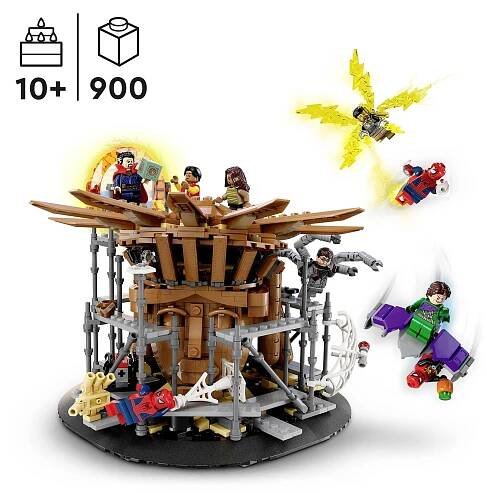 76261 LEGO® MARVEL SUPER HEROES Spider Mans větší funkce Showdown