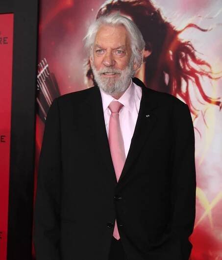 Donald Sutherland na premiére Hunger Games v Los Angeles (2011)