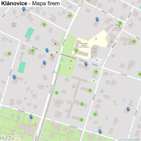Klánovice - mapy | Kurzy.cz