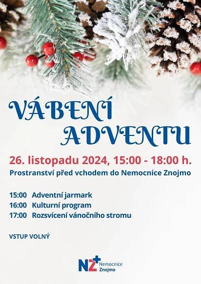 Adventní jarmark a rozsvícení vánočního stromu přinese kouzlo Vánoc do znojemské nemocnice
