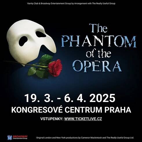 Muzikál Fantom Opery v jedinečné Broadwayské produkci míří premiérově do Prahy! - Life4you.cz