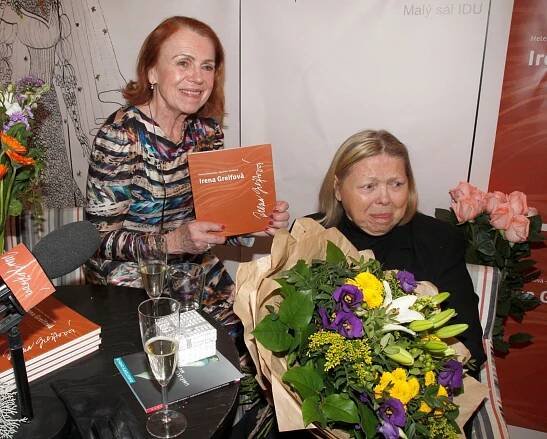 Irena Greifová na křtu své monografie v roce 2019
