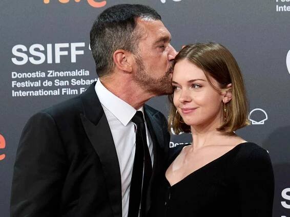 Antonio Banderas and Stella del Carmen Banderas attend the red carpet of the the opening ceremony of 69th San Sebastian International Film Festival at the Kursaal Palace on September 17, 2021 in San Sebastian, Spain