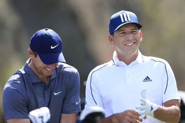 Garcia a McIlroy už jsou zase kamarádi. Usmířili se na US Open. Pomohla i manželka Španěla