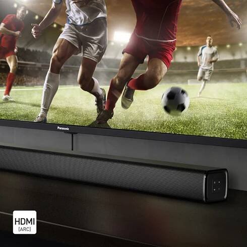 Panasonic SC-HTB100EGK Panasonic SC-HTB100 stereofonní ozvučení pro domácí kino (45W, HDMI, Bluetooth, optický vstup, basreflexní otvor, držák na stěnu), černá 10