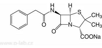 PENICILIN G SODNÁ SŮL (Čistota: min 1500 U/mg, pro biochemii, Balení: 100 g, Obal: plast)