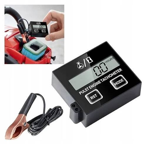 Digitální řetězová pila, tachometr, otáčkoměr, ukazatel otáček