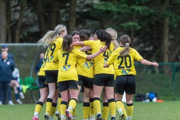 BALLYARE, IRELAND - MARCH 24 2024: LOI Academy WU19 League 2024 Group A, Round 4 match between Finn Harps WU19 and Shelbourne FC WU19 at Diamond Park in Ballyare, Donegal. (Photo by Clare McCahill)