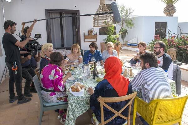 Ingrid García Jonsson, David Verdaguer, Rosa Maria Sardà, Verónica Forqué, Alex O'Dogherty - Babička je lesba! - Z natáčení