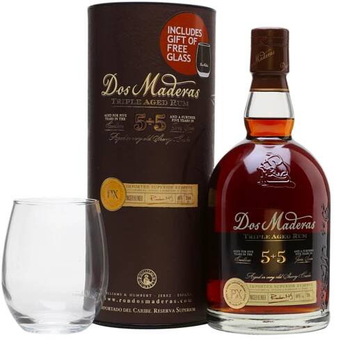 Dos Maderas PX 5YO+5YO 40% 0,7l (dárkové balení s 1 skleničkou)