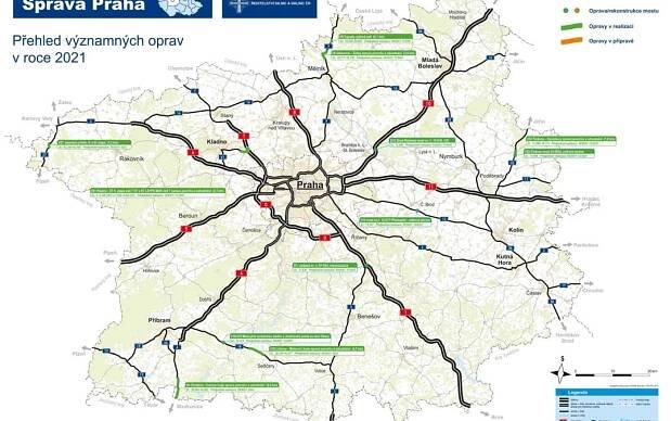 Přehled větších oprav v kraji v listopadu 2021