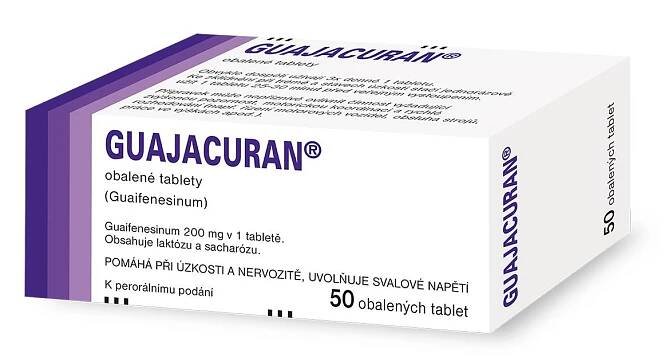 GUAJACURAN 200 mg obalené tablety 50 kusů