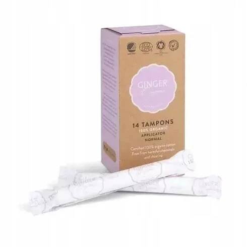 GingerOrganic tampony s aplikátorem normal 14 ks