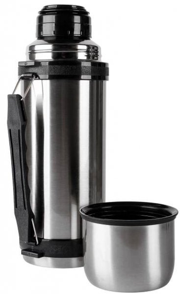 Termoska s pohárkem a madlem 1 l nerez