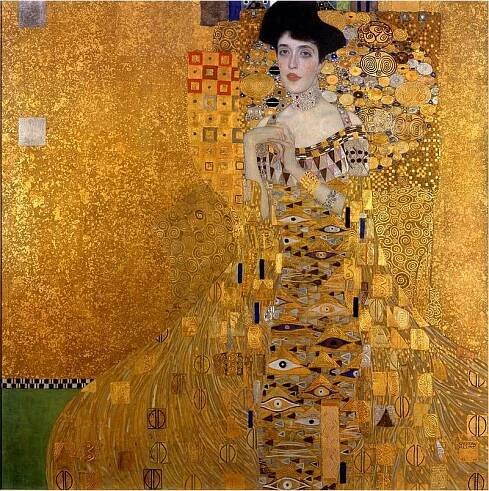 Fedkolor Reprodukce obrazu 90 x 90 cm Gustav Klimt Adele Bloch-Bauer I