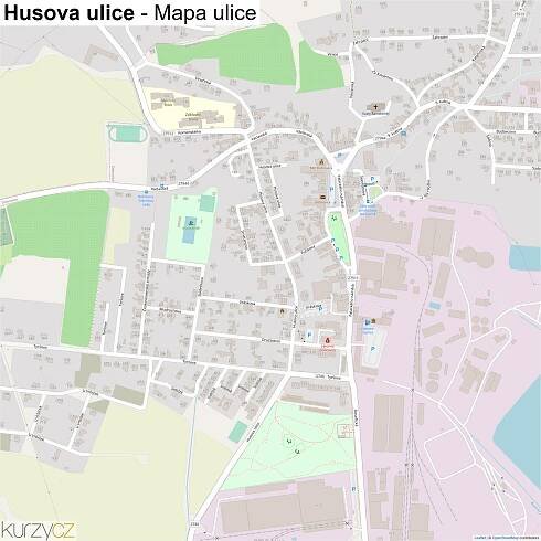Husova ulice - mapy | Kurzy.cz