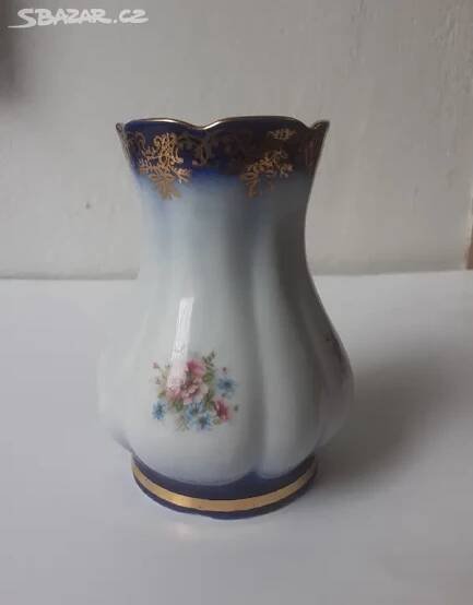 RETRO vázička Viva porcelán Dalovice 10,5 kobalt