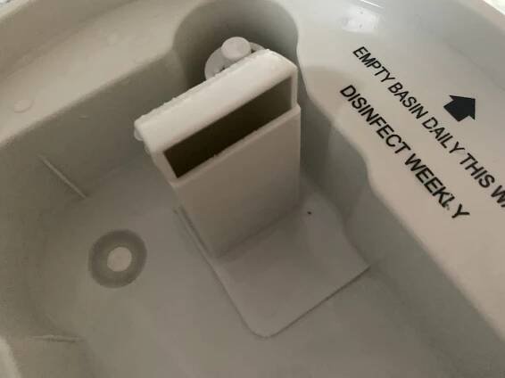 water accumulation in crane humidifier