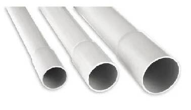 Trubka pevná hrdlovaná PVC, 320N, Ø32/ 28,6mm/ 2m, světle šedá MALPRO